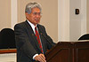 Senate Chairman Daniel Akaka (D-HI) makes remarks at a Press Conference at which a client was a participant