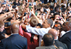 President Obama continues to greet the crowd